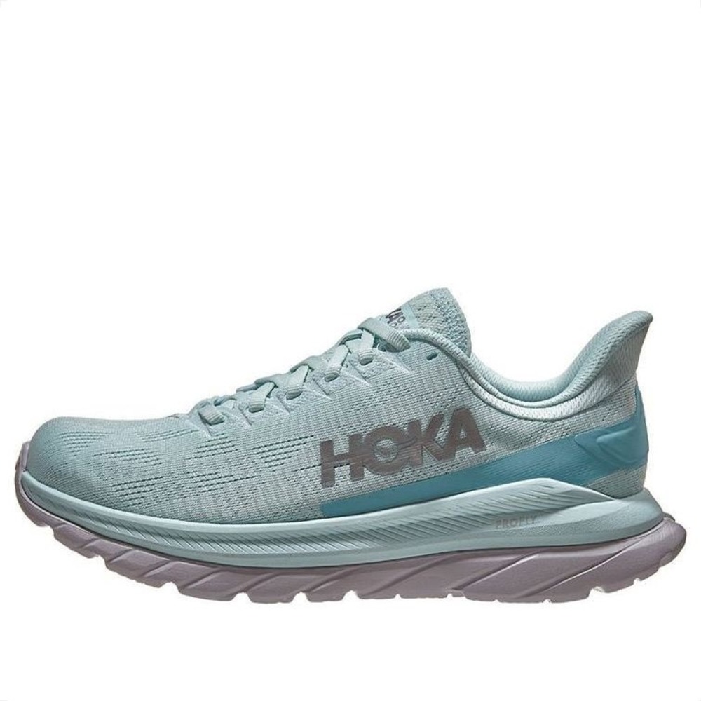 Hoka Mach 4 Running Shoes Womens 9 Blue Glass Seafoam 1113529 BGCS